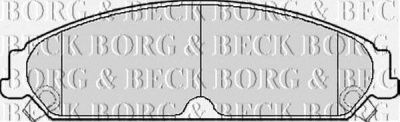 BORG & BECK bbp2156 -  Комплект тормозных колодок, дисковый тормоз
